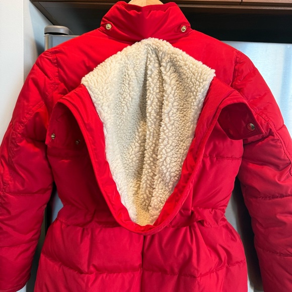 J. Crew Petite Chateau Puffer with Primaloft®. Size XXS, Red with gold hardware - Picture 14 of 16